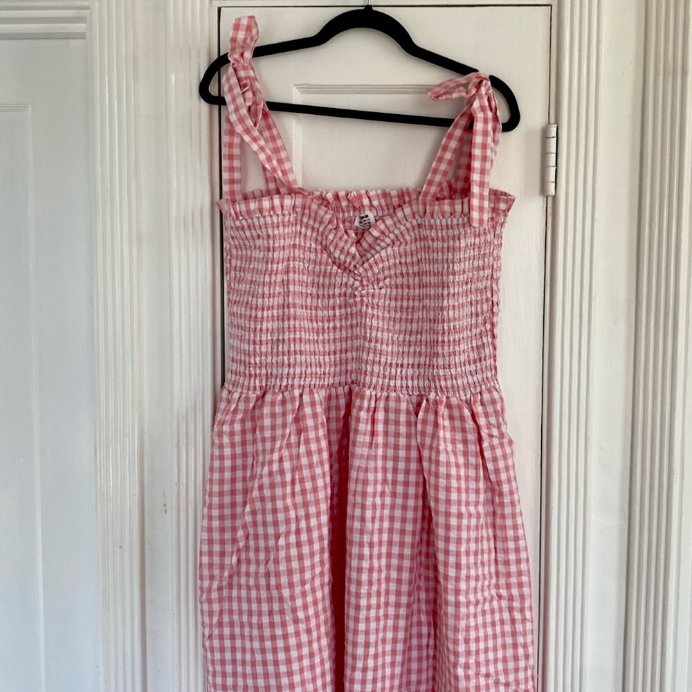 Cotton On Pink Gingham Summer Dress